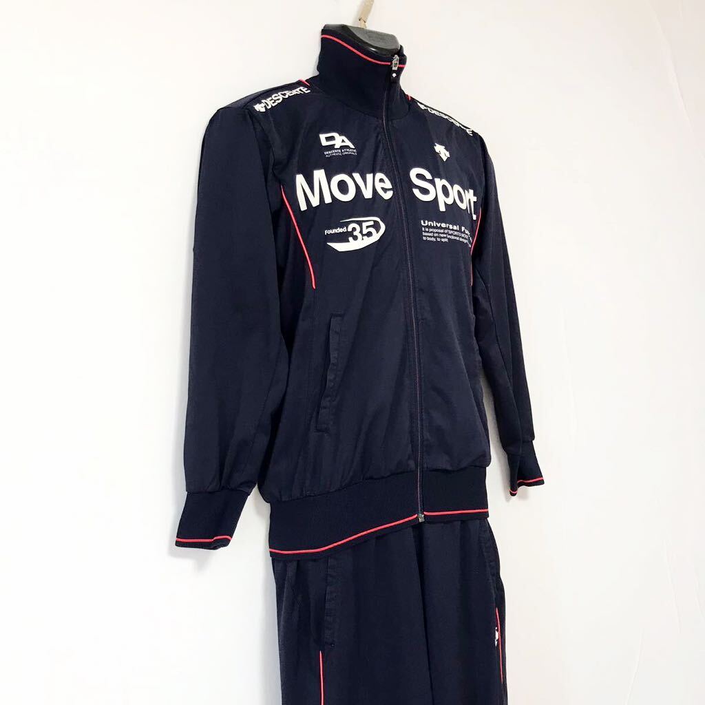 DESCENTE MOVE SPORT/デサントムーブスポーツ☆セットアップジャージ/上下セット☆ネイビー/M_画像3