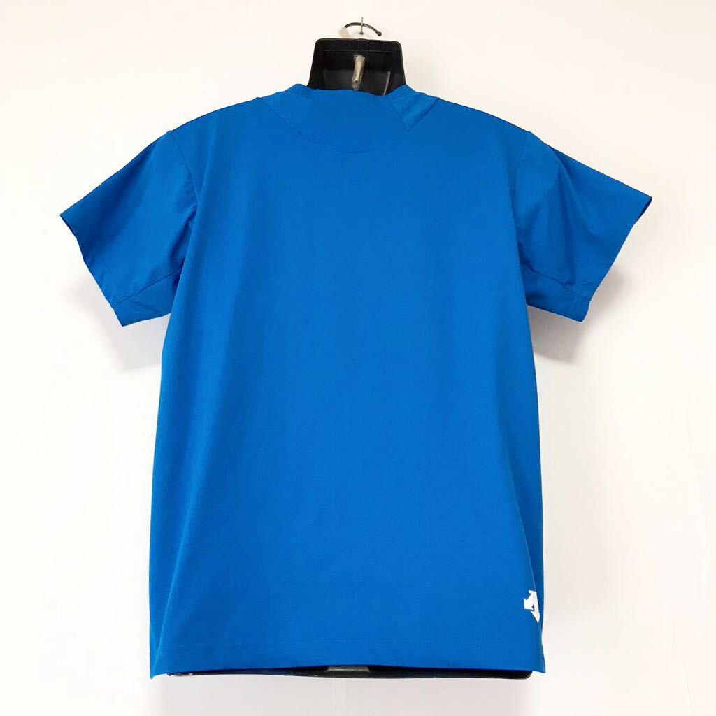 美品☆DESCENTE MOVE SPORT/デサントムーブスポーツ☆Tシャツ☆吸汗速乾/ストレッチ/トップス/半袖/ジャケット/ジャージ/ブルー/M_画像4