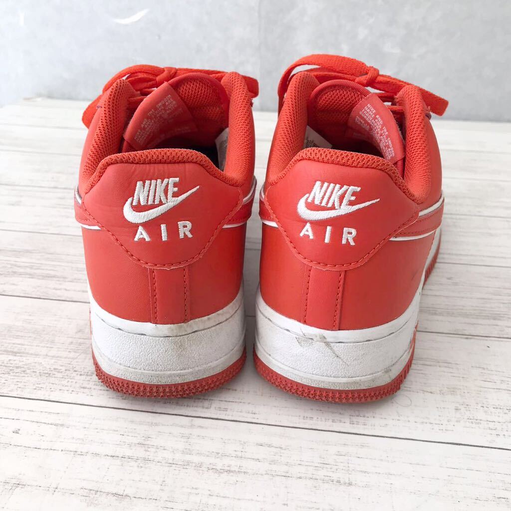 NIKE AIR FORCE 1/ナイキエアフォース1☆スニーカー☆レアカラー☆レザー/オレンジ☆27.0㎝_画像3