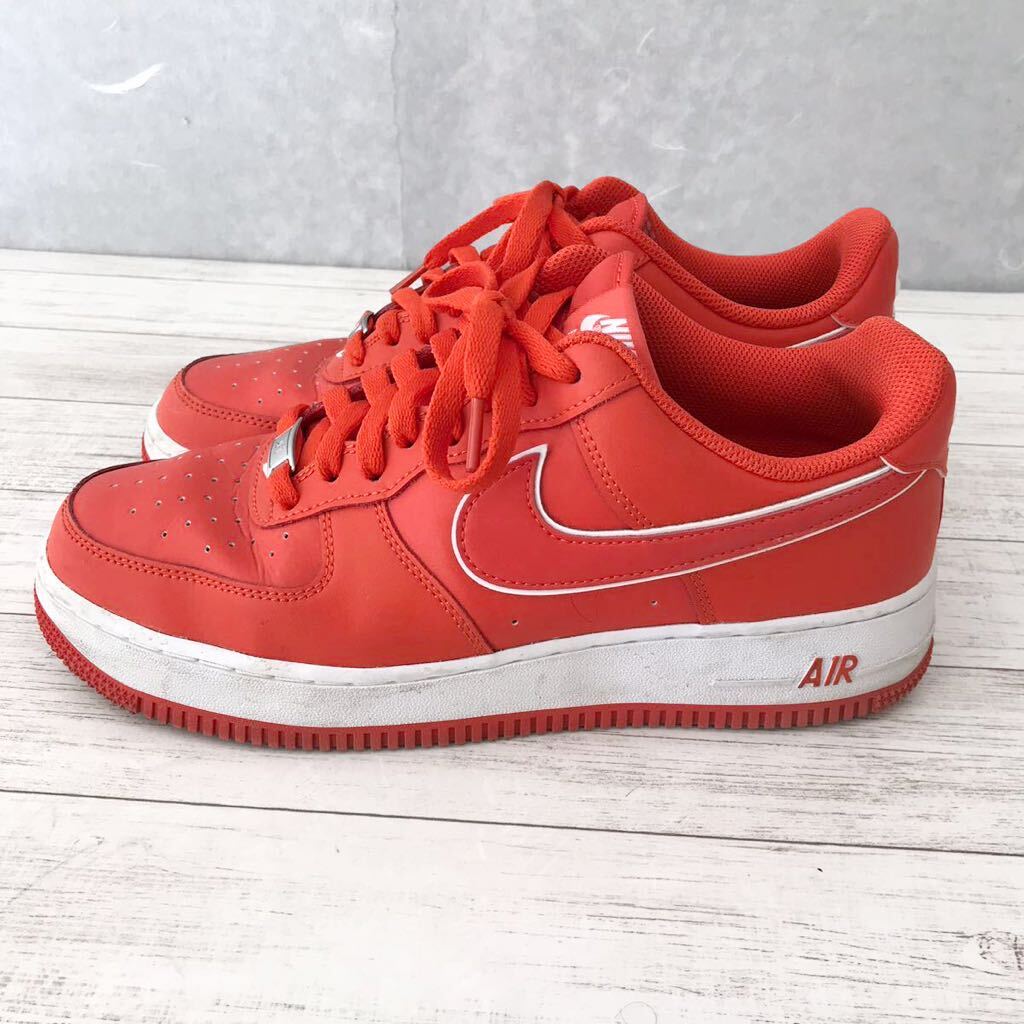 NIKE AIR FORCE 1/ナイキエアフォース1☆スニーカー☆レアカラー☆レザー/オレンジ☆27.0㎝_画像4