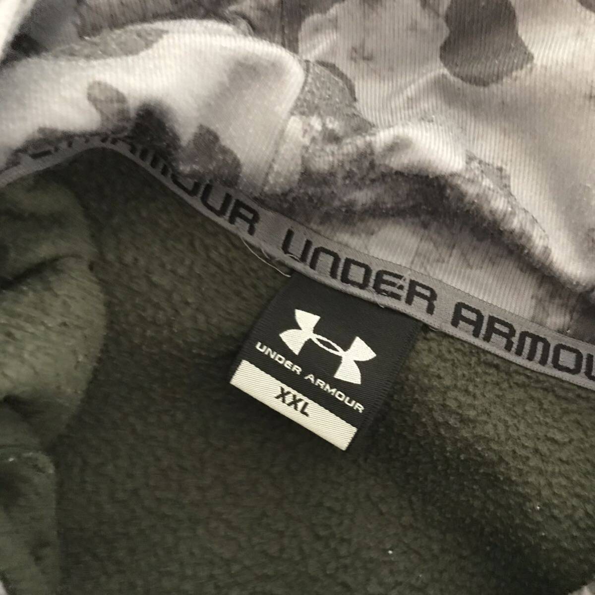 UNDER ARMOUR/アンダーアーマー☆ストーム☆スウェット/パーカー☆裏起毛/ジャケット/ジャージ/カーキー/大きめサイズ/XXL_画像8