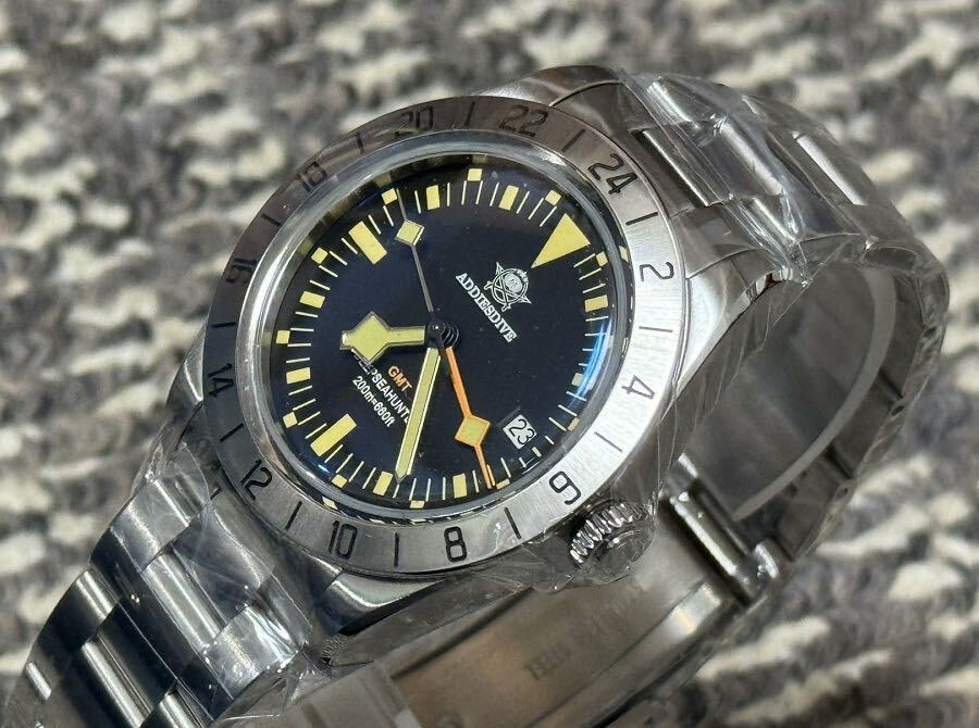 ADDIESDIVE Quartz Divers Watch 200M GMT pattern number :AD2036