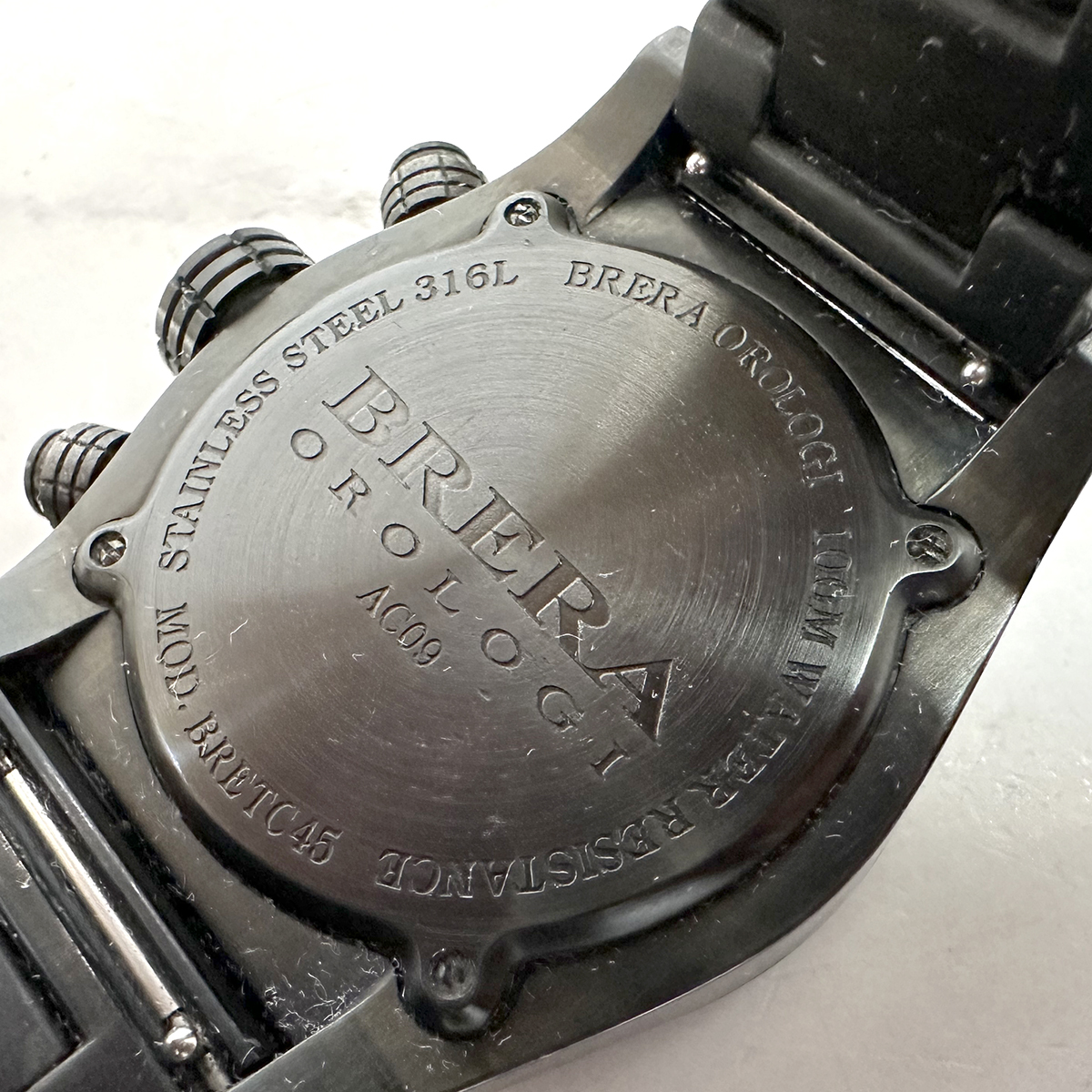 中古動作品 BRERA ブレラオロロジ AC09 クロノグラフ デイト メンズ 腕時計の画像6