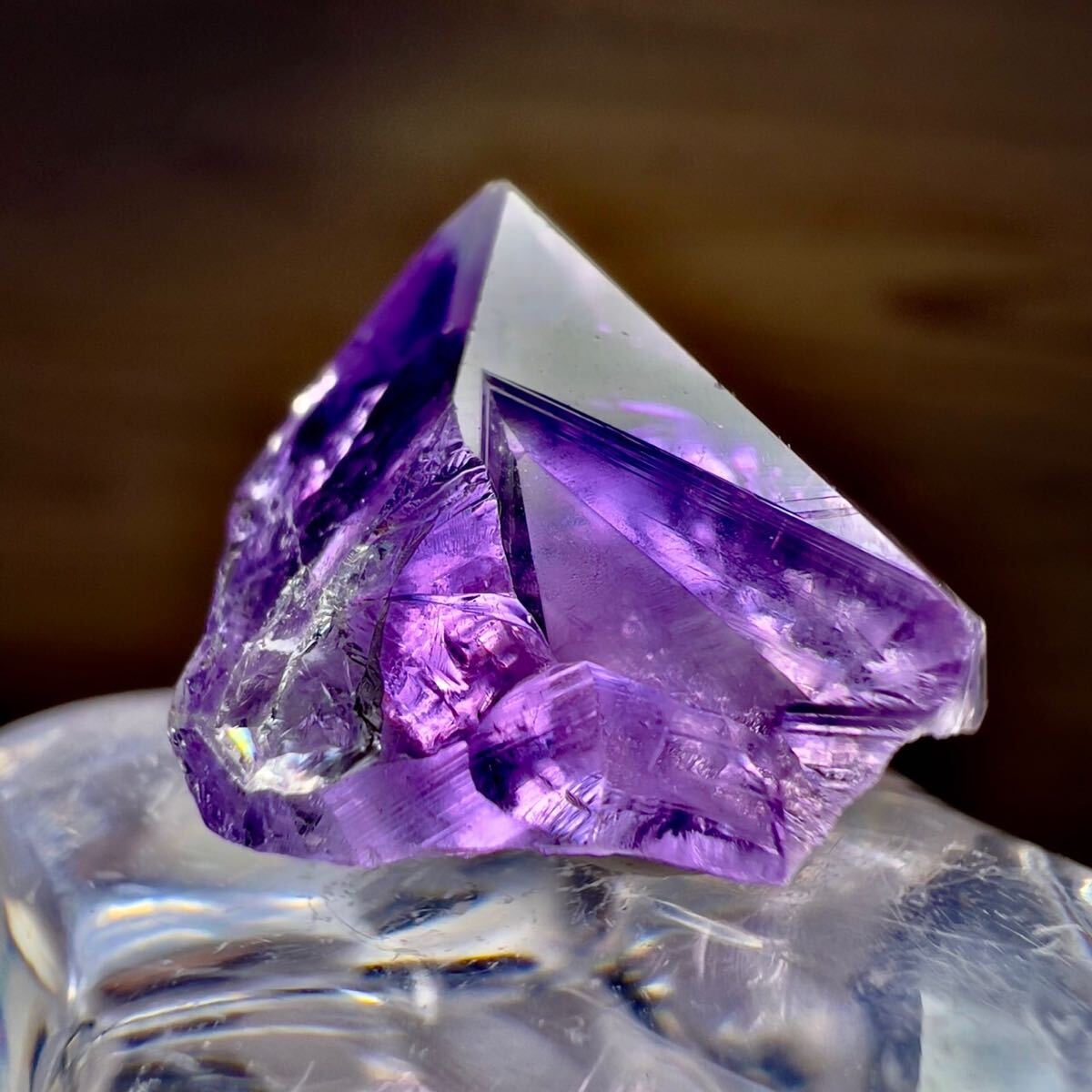 5点セット アメジスト レインボー 虹 ブラジル ポイント 紫水晶 水晶 天然石 鉱物 鉱物標本 原石 標本_画像8