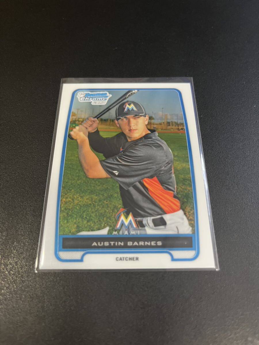 【Austin Barnes】2012 Bowman Chrome 1st Dodgers topps_画像1