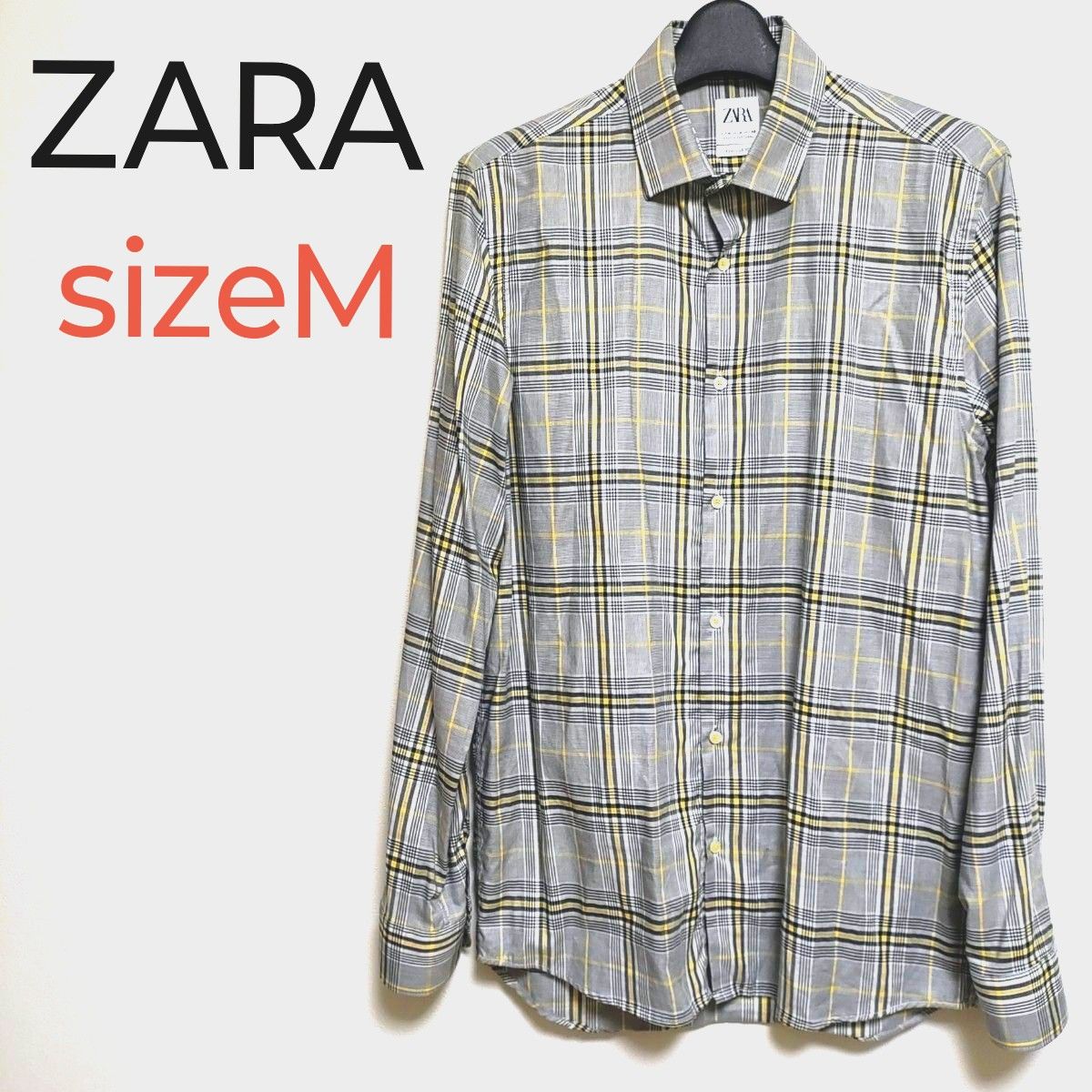 ZARA ザラ メンズ 長袖シャツ チェックシャツ サイズM 美品