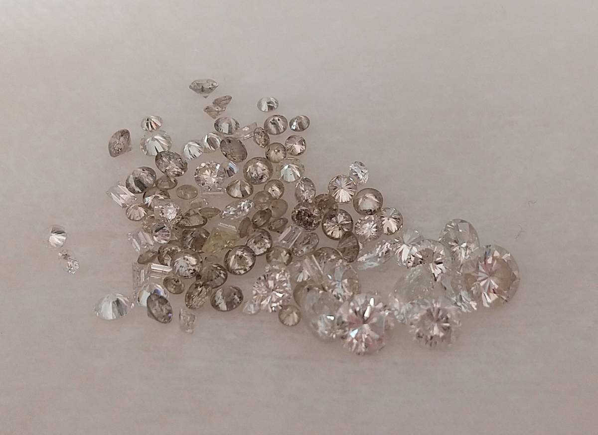 天然ダイヤモンドルース おまとめ 約3.500ctの画像1