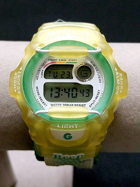 3Q売切！税無し☆CASIO(カシオ)★腕時計★Baby-G★1644 BG-370★ベビージー★グリーン★現状★現品限り★0423-3の画像2