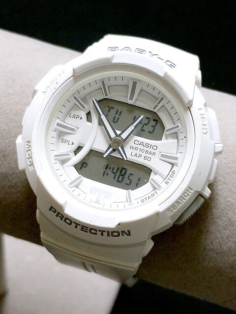 3Q売切！税無し☆CASIO(カシオ)★腕時計★Baby-G★5510 BGA-240BC★ベビージー★ホワイト★現状★現品限り★0423-4の画像1