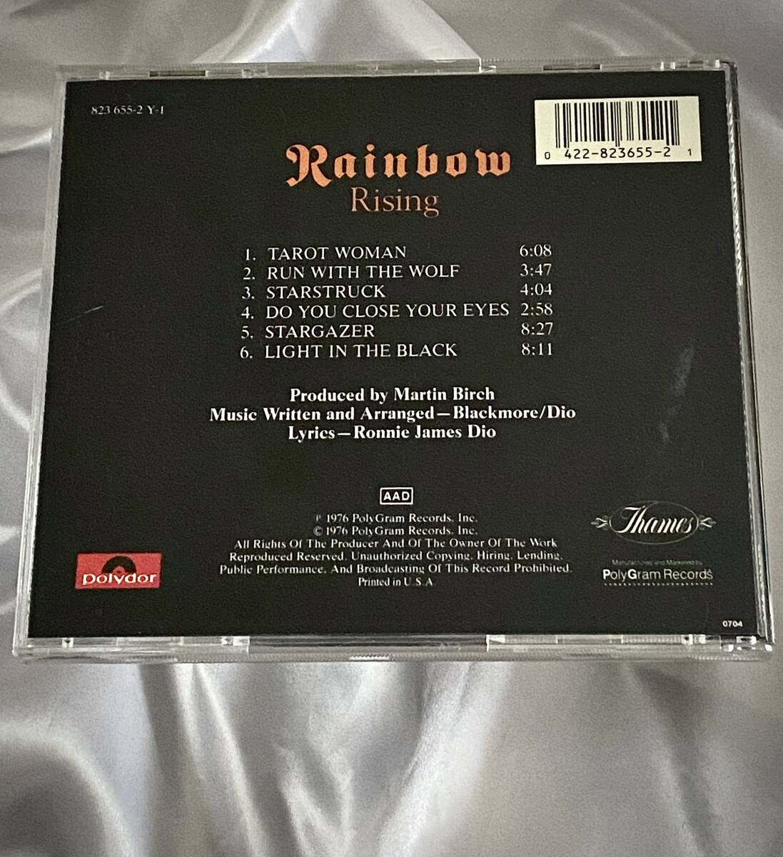 ★Rainbow Rising　リッチーブラックモア　レインボー ライジング●US盤Polydor　823 655-2 Y-1　_画像2