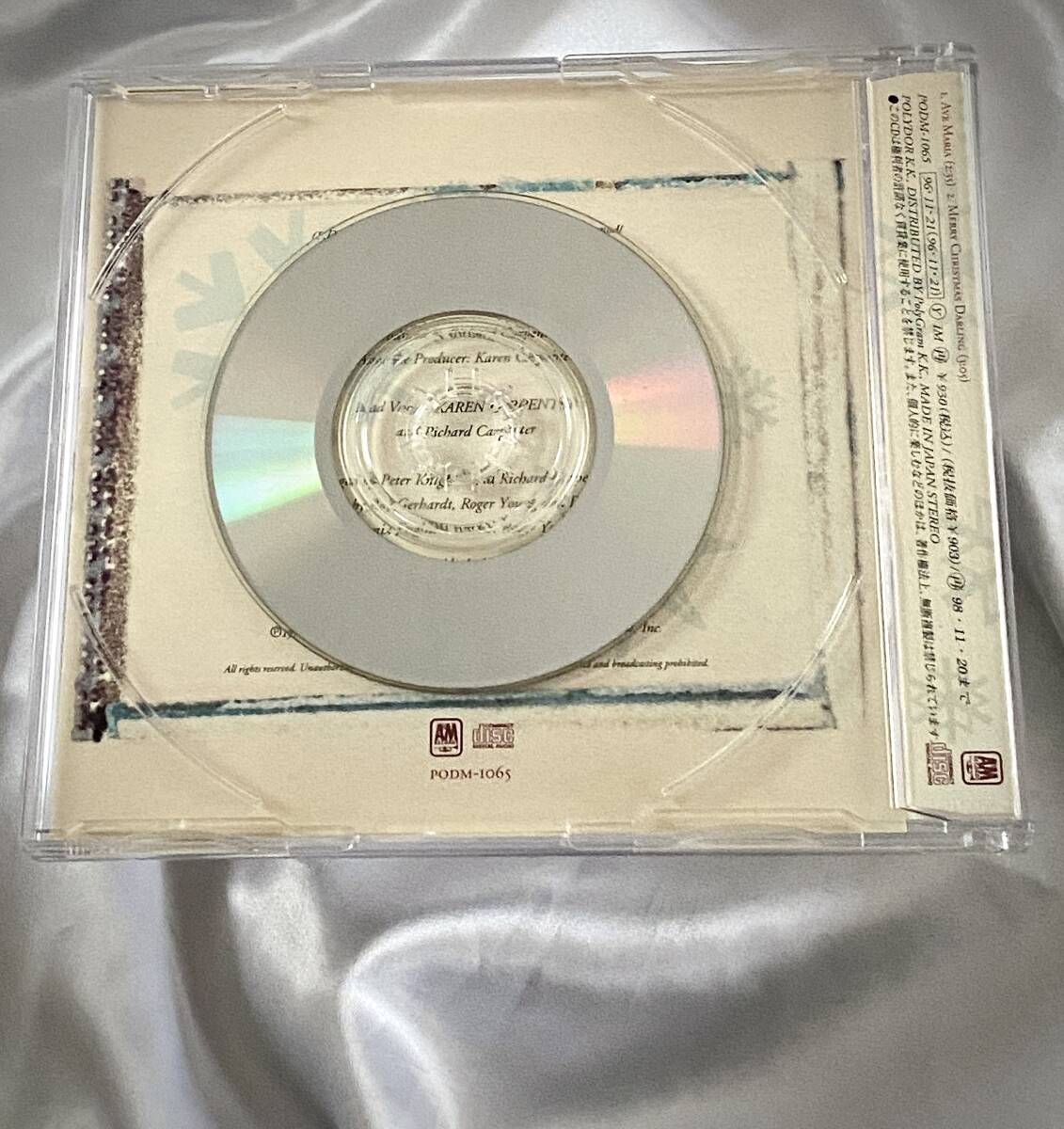 ★Carpenters Ave Maria　カーペンターズ　レアシングル　●1996.日本オリジナル初盤CD.PODM-1065_画像2