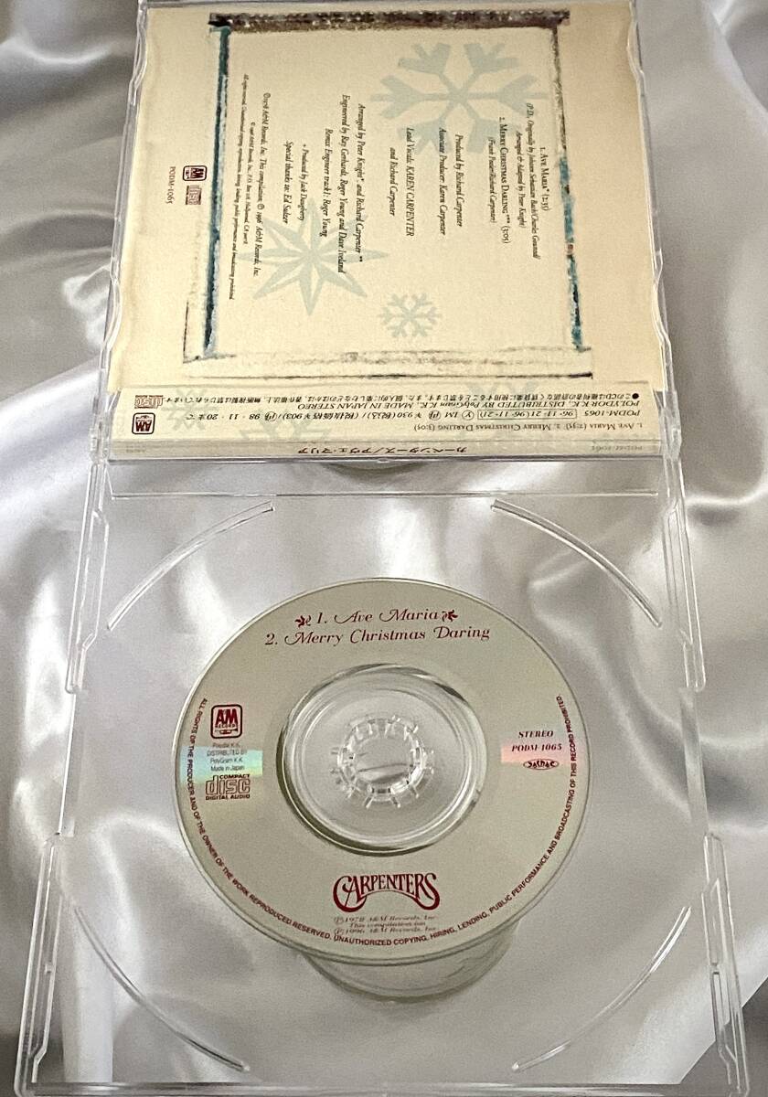 ★Carpenters Ave Maria　カーペンターズ　レアシングル　●1996.日本オリジナル初盤CD.PODM-1065_画像3