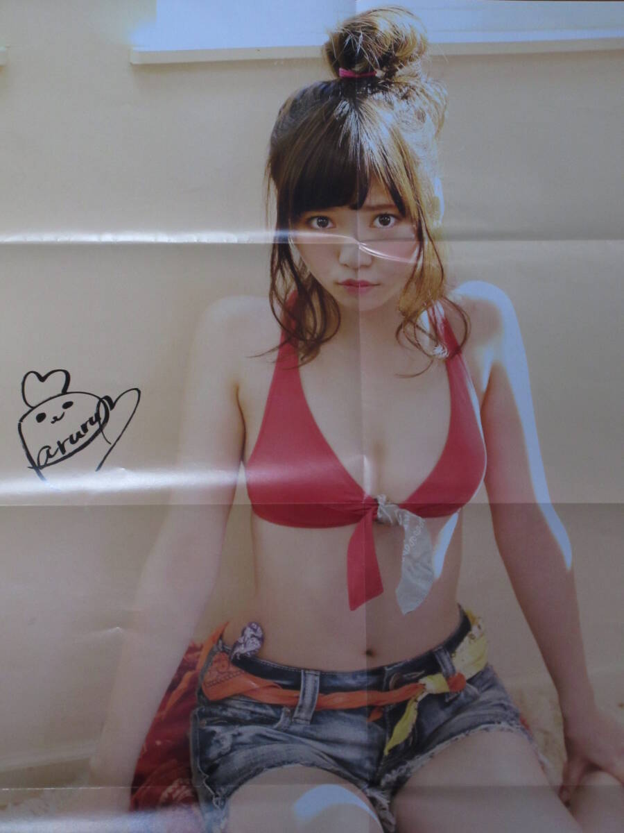 ◆即決◆　元AKB48　島崎遥香　特大両面ポスター ⑮　★サイン入り★_画像1