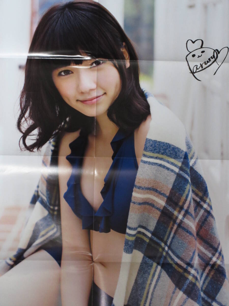 ◆即決◆　元AKB48　島崎遥香　特大両面ポスター ⑯　★サイン入り★_画像1