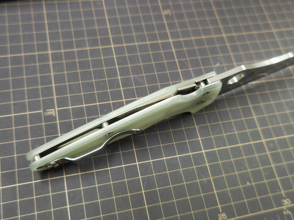 Spyderco スパイダルコ Yojumbo CPM-M4 Jade G-10 フォールディングナイフ 折り畳みナイフ BLADEHQ EXCLUSIVEの画像7