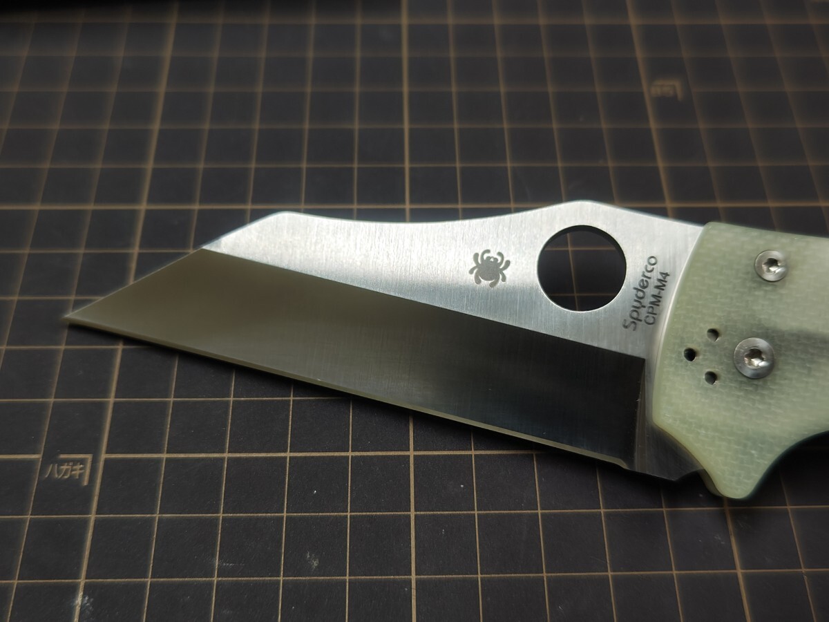 Spyderco スパイダルコ Yojumbo CPM-M4 Jade G-10 フォールディングナイフ 折り畳みナイフ BLADEHQ EXCLUSIVEの画像3