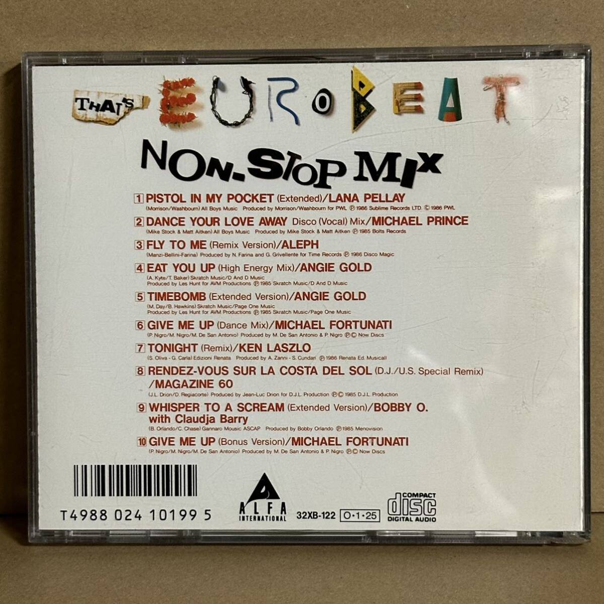 【CD】 THAT'S EUROBEAT NON-STOP MIX　※ GIVE ME UP / MICHAEL FORTUNATI　, EAT YOU UP / ANGIE GOLD　, FLY TO ME / ALEPH　他_画像2