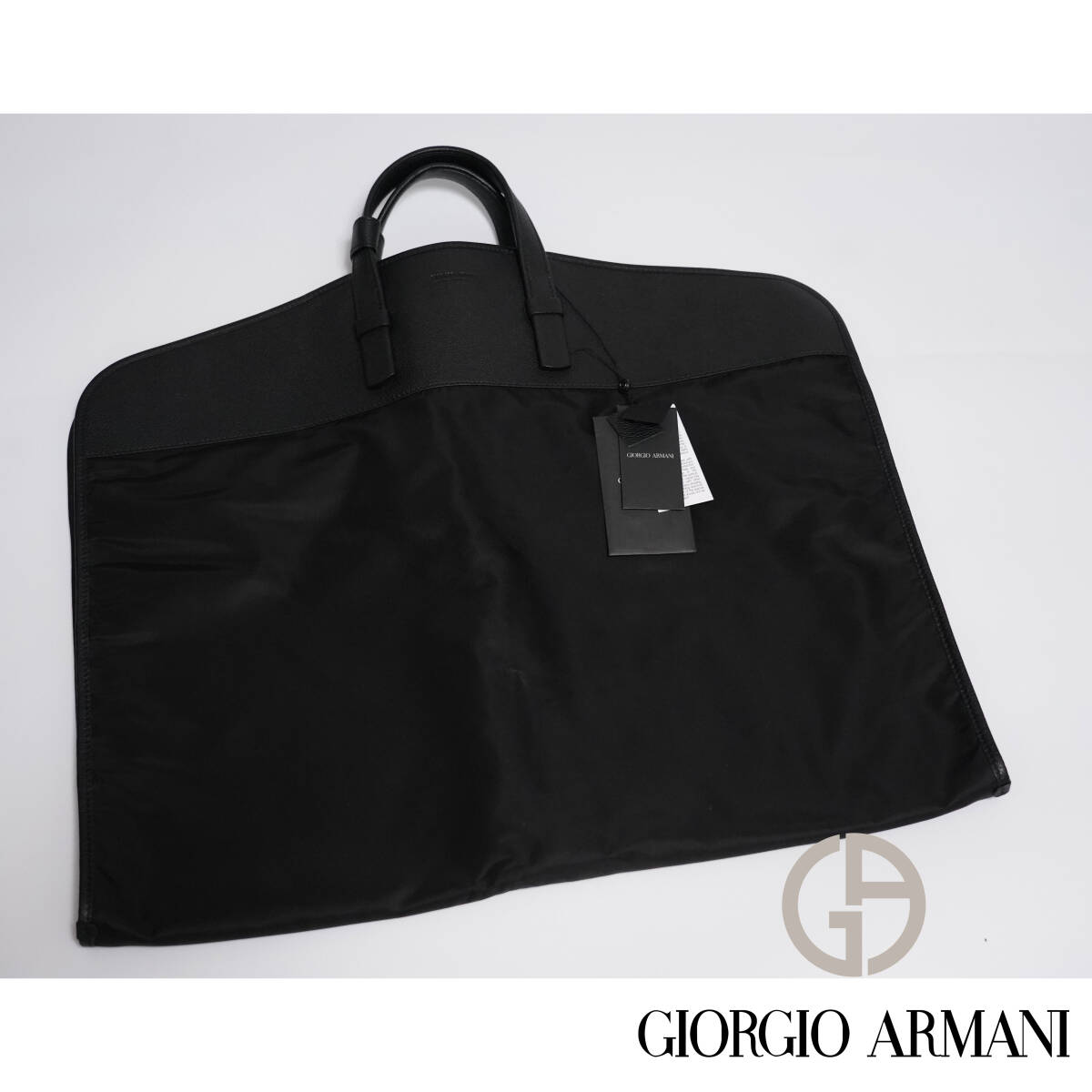  super . rare item top class leather suitcase dress cover joru geo Armani GIORGIO ARMANI collection item 