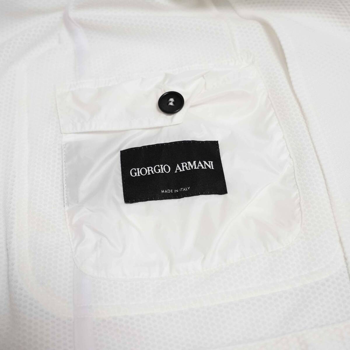 夏の定番アイテム コレクションアイテム ジョルジオアルマーニ GIORGIO ARMANI ストレッチメッシュジャケット XLサイズ 54サイズ_画像4