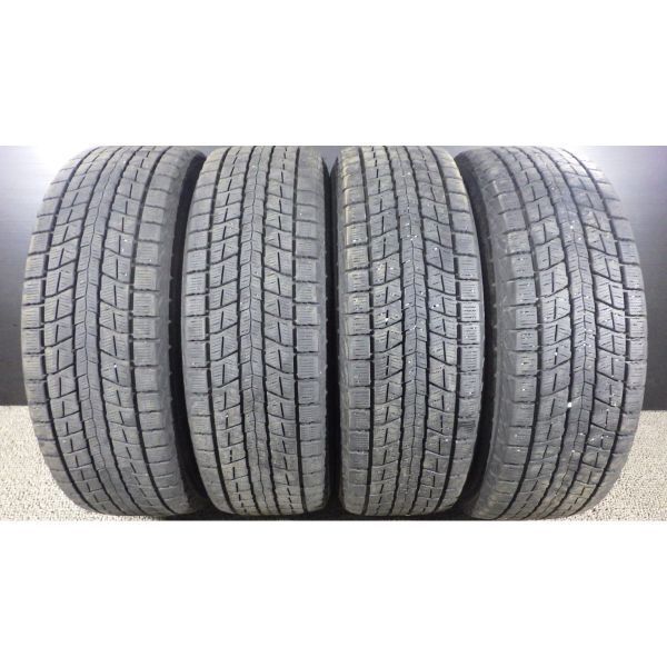 ダンロップ WINTER MAXX SJ8 225/65R17 4本SET◎2019年製8~9分山スタッドレス◎中古 4本に若干の段減り等あり◎旭川手渡し可◎ハリアー等に_画像1