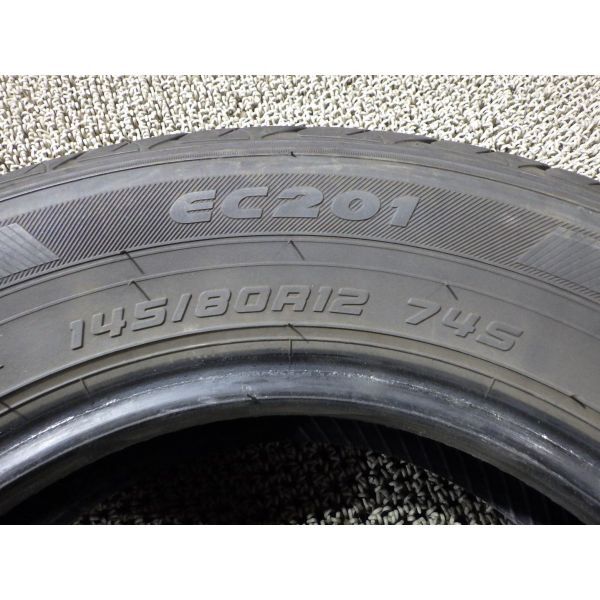 ダンロップ EC201 145/80R12 4本SET◎2021年製7分山オンロード◎中古 特筆すべき損傷なし◎旭川手渡し可◎エッセ等に_画像7