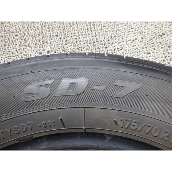 トーヨー SD-7 175/70R14 4本SET◎2018年製8分山オンロード◎中古 4本に若干の片減りあり◎旭川手渡し可◎アクア等に_画像8