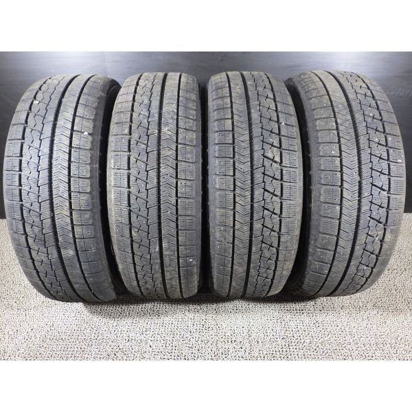 ブリヂストン BLIZZAK VRX 215/60R16 4本SET◎2018年製9分山スタッドレス◎中古 1本のサイドにへこみ等あり◎旭川手渡し可◎ヴェゼル等に_画像1