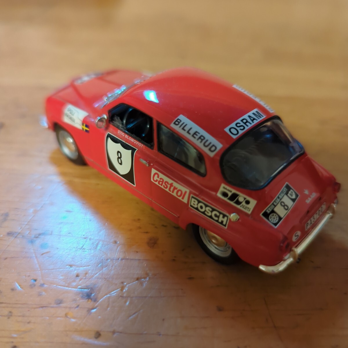 1/43 Saab 96V4 International Swedish Rally 1972 スウェーデン ラリー ミニカー #8の画像2