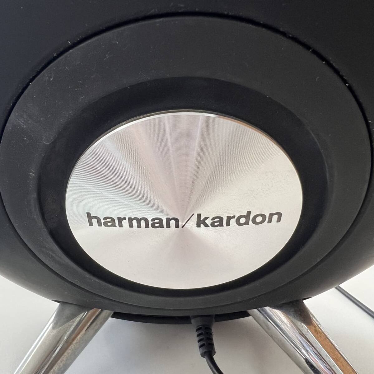 【K5047】 ONYX STUDIO Harman Kardon ワイヤレススピーカー 丸型 ハーマンカードン Bluetooth 動作確認済み 中古 アダプタ訳有り 本体のみの画像8