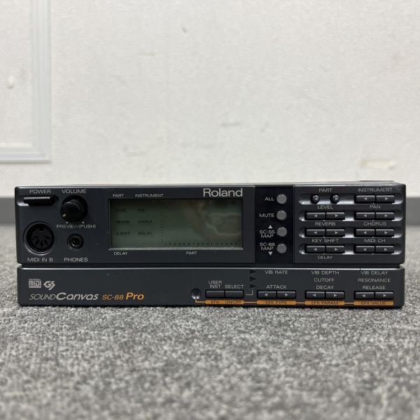 R452-H27-725 Roland ローランド SOUND Canvas SC-88Pro MIDI音源モジュール 通電確認済みの画像1