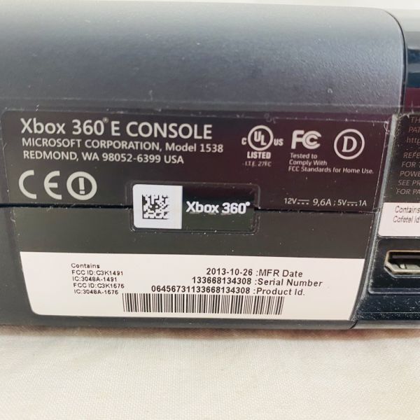 O028-H15-2839 MICROSOFT マイクロソフト XBOX360 Model 1538 S/N 133668134308 テレビゲームの画像7