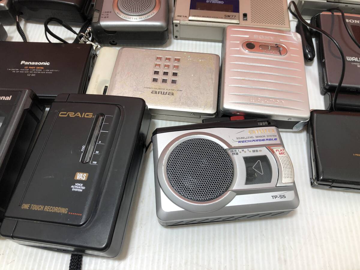 14/114☆ポータブルカセットプレーヤー まとめ Panasonic/Natinal/SONY/aiwa/TOSHIBAなど WALKMAN OLYMPUS SW77など 写真追加あり☆D1の画像3