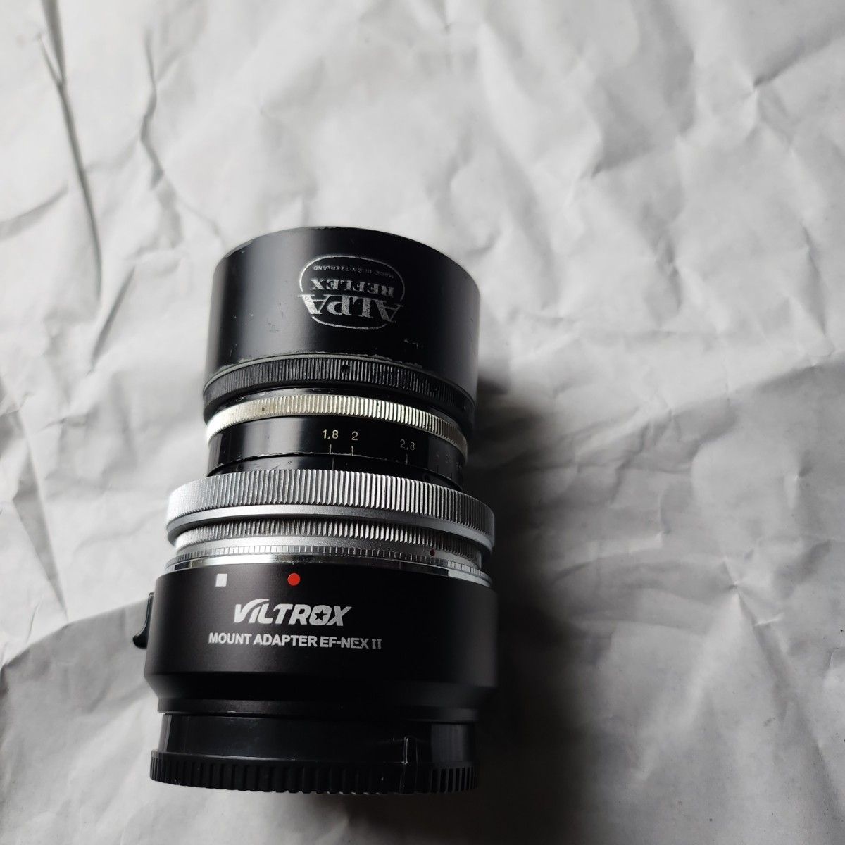 Alpa KERN MACRO SWITAR 50mm f1 8 フード付き EOS改造 EF Alpa KERN MACRO SWITAR 50mm f1 8 フード付き EOS改造 EF