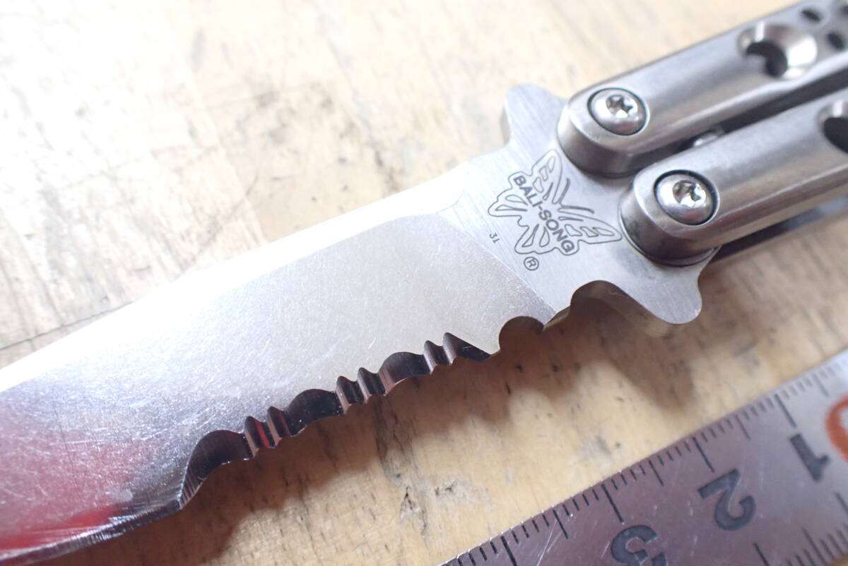 『J08C』ベンチメイド BENCHMADE BALI-SONG 31 440C USA Pre-Production 249/500 ナイフ_画像5