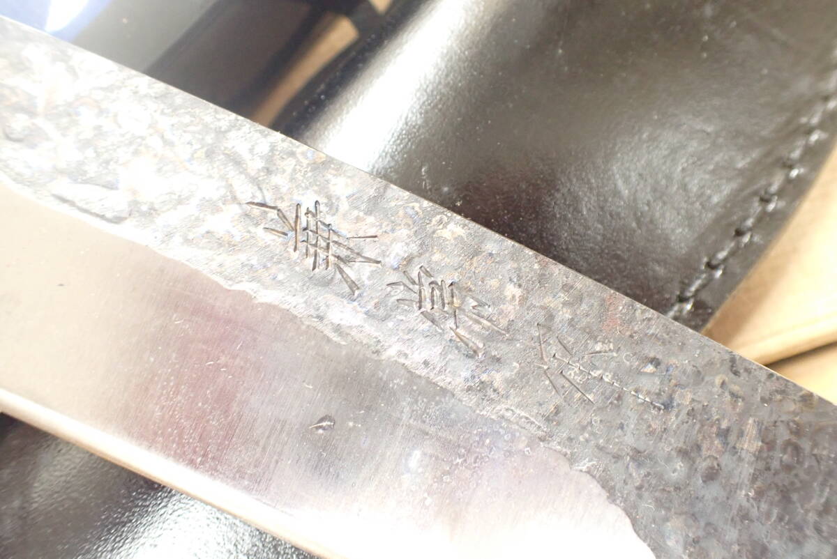 J18O』関兼常 作 傳古式 勇魚刀 剣鉈 蒔絵塗鞘柄とレザーシース J18O』関兼常 作 傳古式 勇魚刀 剣鉈 蒔絵塗鞘柄とレザーシース