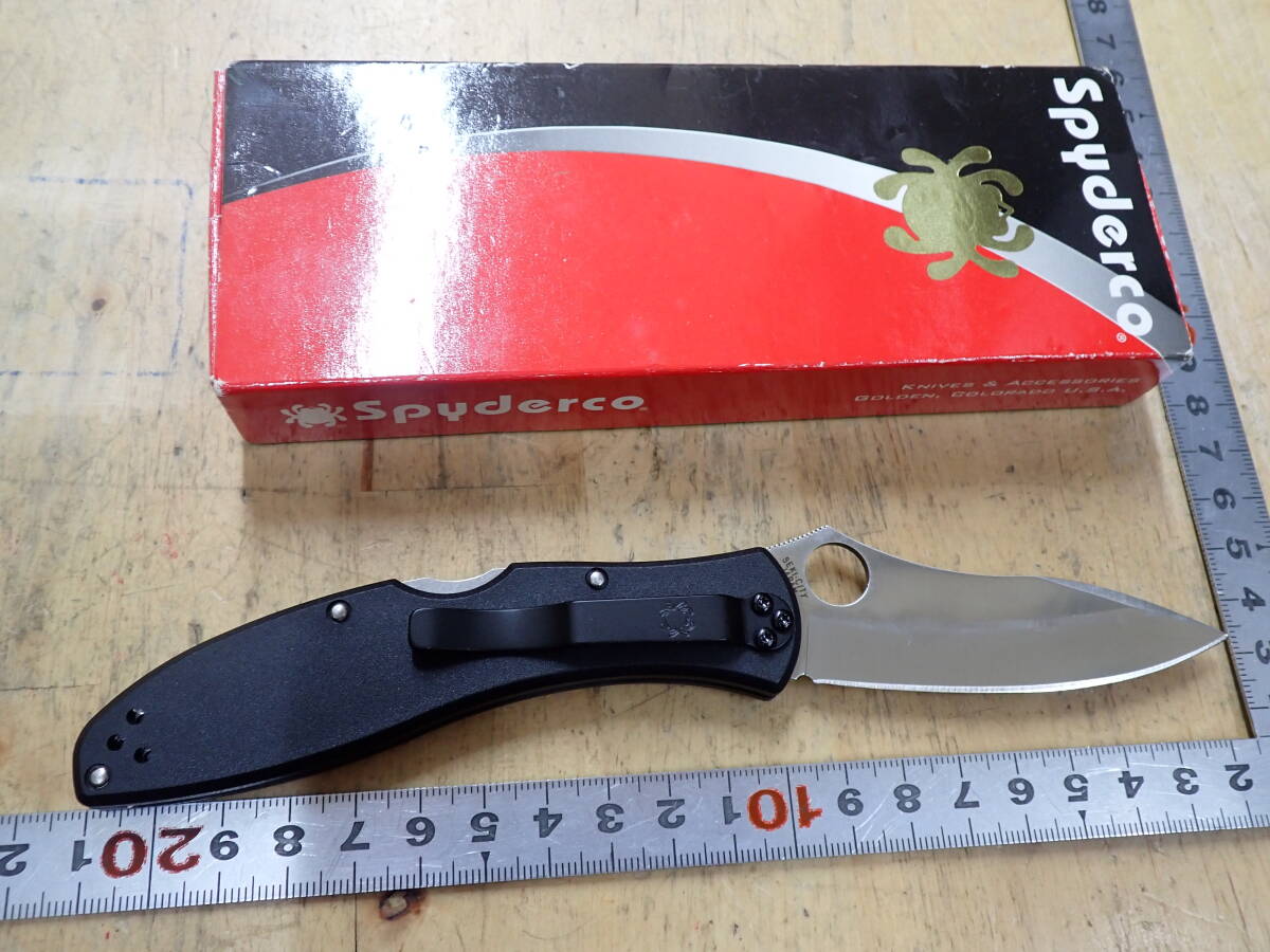 『J26K』Spyderco スパイダルコ C66PBK3 セントファンテ3 フォールディングナイフ_画像7