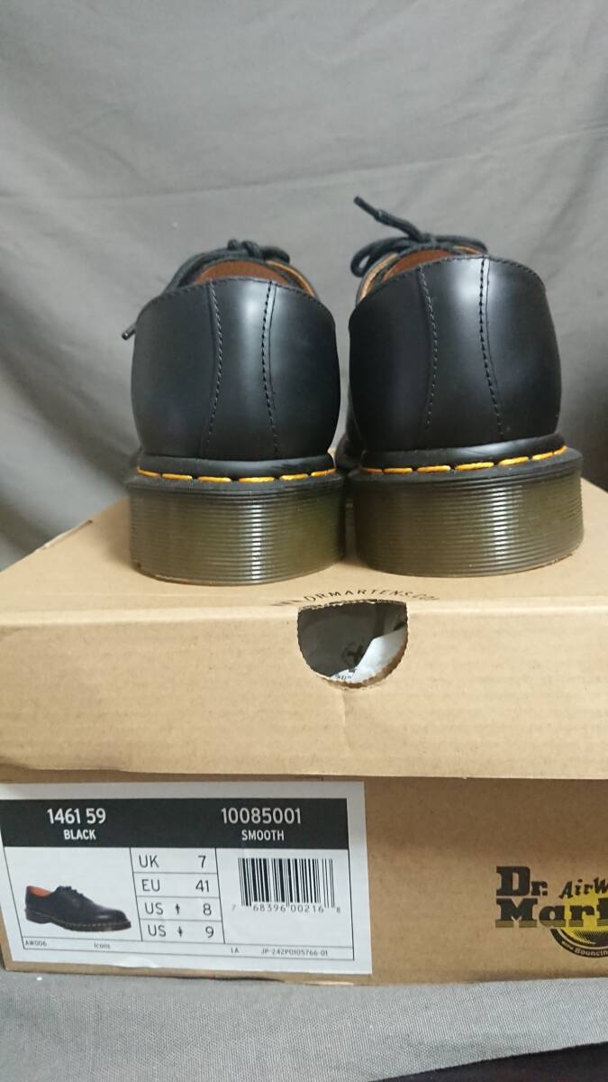 ドクターマーチン　UK7　US8　約25.5～26㎝　1461-59　 3ホール　ブラック　【Dr.Martens 】_画像4