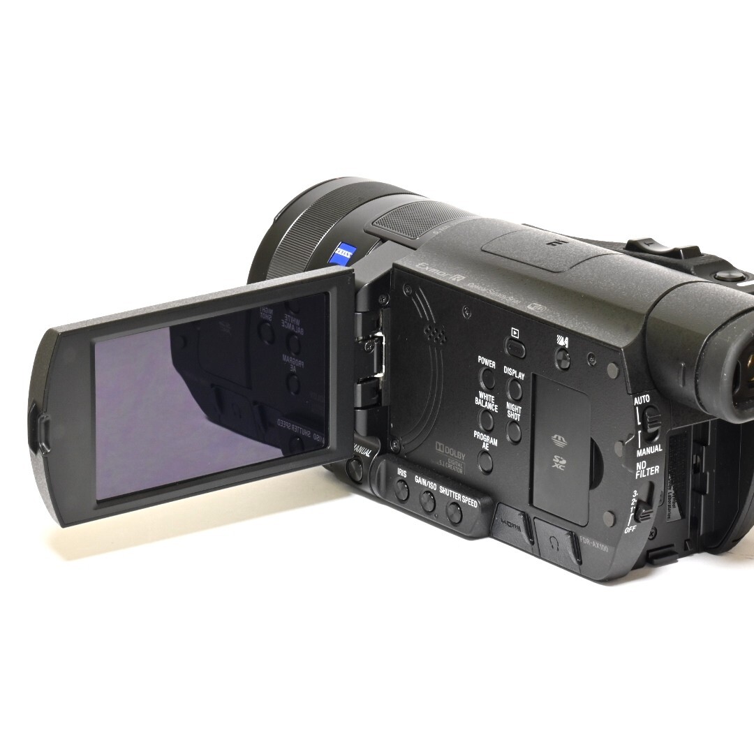 【極上美品】SONY FDR-AX100 4K ビデオカメラ レコーダーソニーの画像9