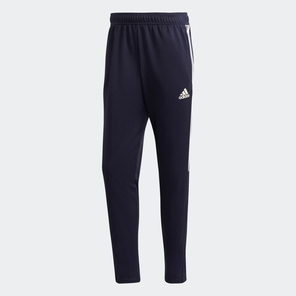 ★アディダス adidas 新品 定番 メンズ 吸汗速乾 スリムテーパードカット ロングパンツ ジャージ 紺 Lサイズ [H288981N-L] 四 弐★QWER★_画像1