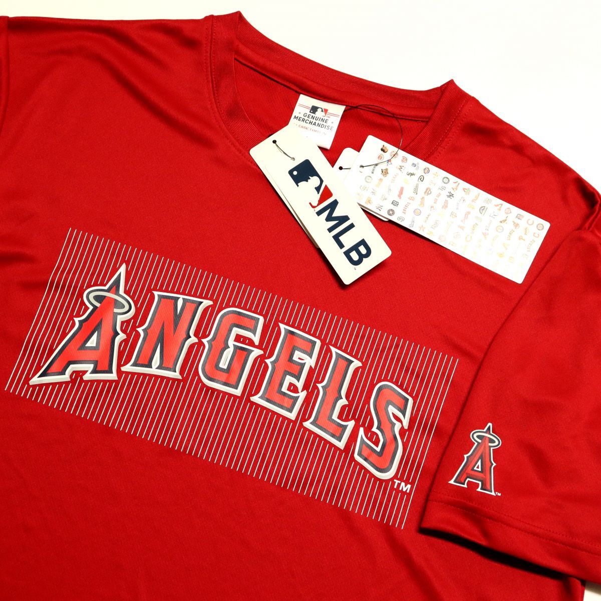 ●送料390円可能商品 エンゼルス ANGELS MLB 新品 メンズ メジャーリーグ 大谷翔平 野球 半袖 Tシャツ 赤[C5330MR-05-5L] 一 三 零★QWER★の画像1