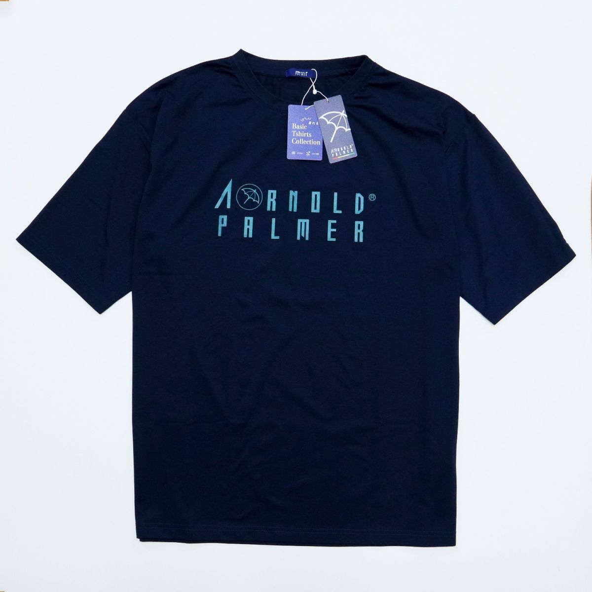 ●送料390円可能商品 アーノルドパーマー ARNOLD PALMER 新品 メンズ シンプル 半袖 Tシャツ 紺 XXXL [4091861-75-4L]一 三 零★QWER★_画像2