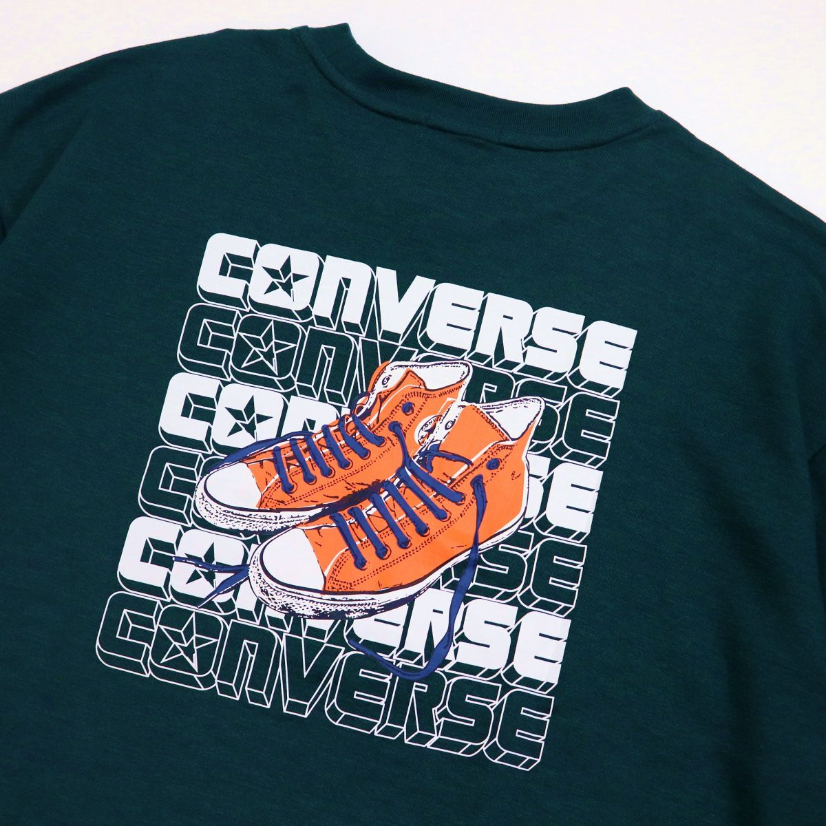 ●送料390円可能商品 コンバース CONVERSE 新品 メンズ バックプリント オーバーサイズ 半袖 Tシャツ XL [32736006-56-LL]一 三 参★QWER★_画像1