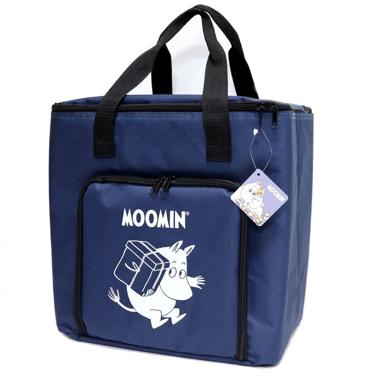 ★ムーミン MOOMIN 新品 便利 大容量 保冷 マルチバッグ クーラーバッグ BAG かばん 鞄 紺 [MOOMINB-NVY1N] 一 六★QWER★_画像1