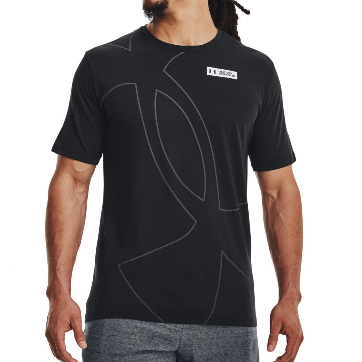 ●送料390円可能商品 アンダーアーマー UNDER ARMOUR UA 新品 メンズ 吸汗速乾 半袖 Tシャツ 黒 Mサイズ [13789010011N-M]三 壱★QWER_画像1