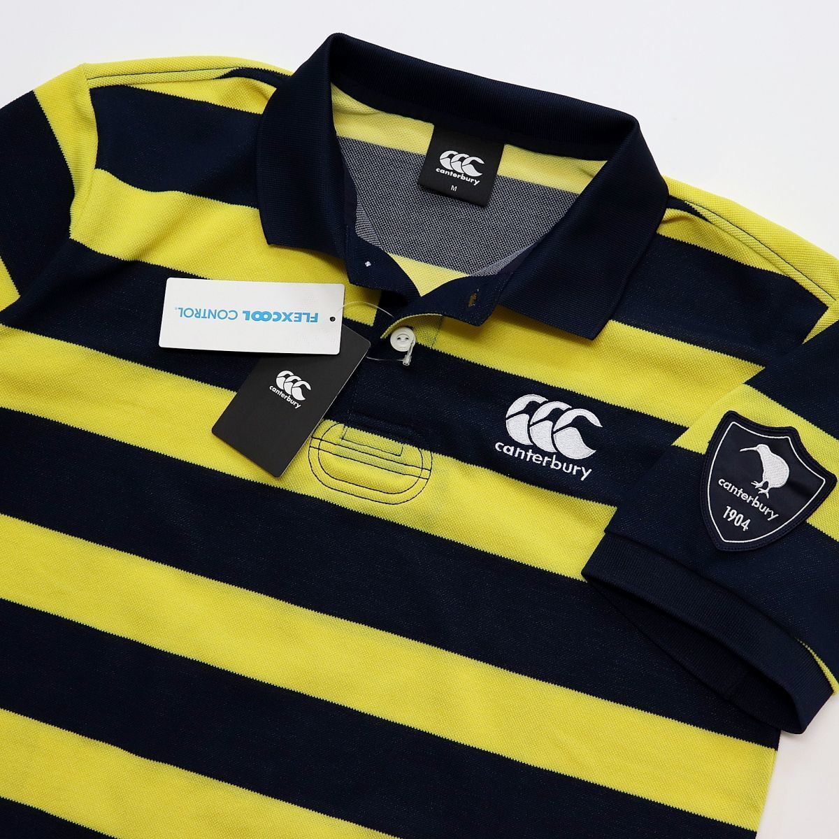 * postage 390 jpy possibility commodity canterbury CANTERBURY new goods men's . sweat speed . rugby polo-shirt with short sleeves border [RA30082541N-M] three .*QWER