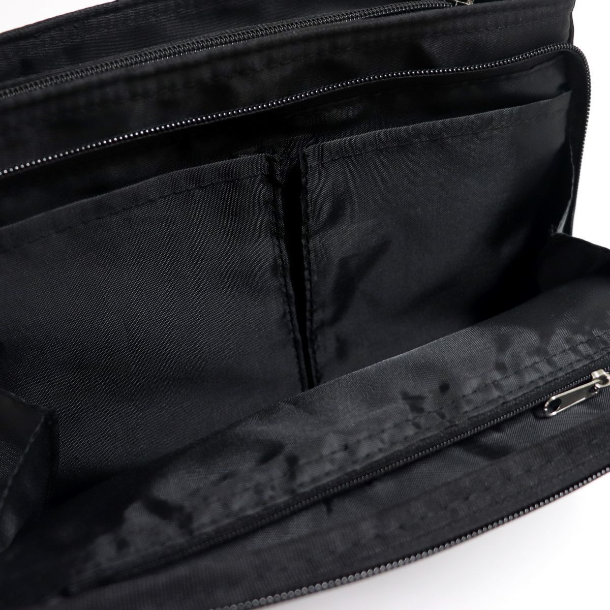 * Le Coq le coq sportif новый товар карман много место хранения сила сумка на плечо сумка сумка BAG чёрный [36594-001] один шесть *QWER*