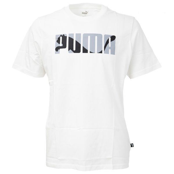 ●送料390円可能商品 プーマ PUMA 新品 メンズ ロゴ入り グラフィック コットン 半袖 Tシャツ 白 Mサイズ [678472-02-M] 三 壱★QWER★の画像1