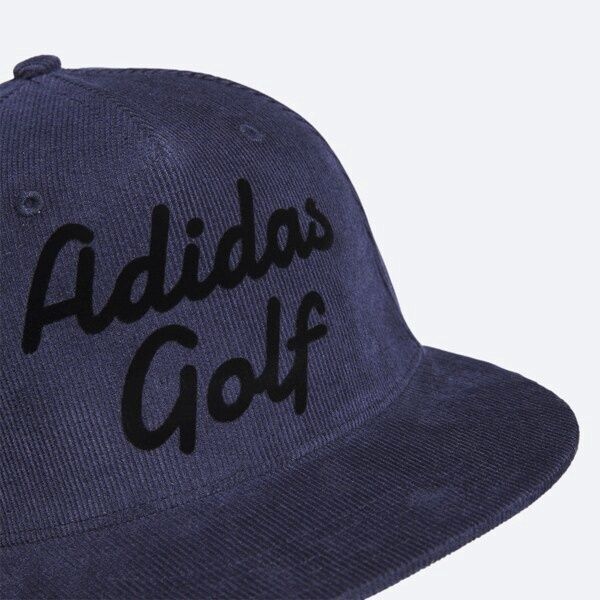 ★アディダス ゴルフ ADIDAS GOLF 新品 メンズ コーデュロイ フラットビル キャップ 帽子 CAP 紺 57-60cm [IA2647-5760] 七★QWER QQAA-57_画像3