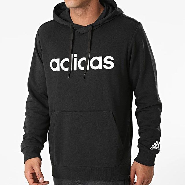 ★アディダス adidas 新品 メンズ カジュアル フレンチテリー 裏毛 スウェット パーカー ジャケット 黒 Mサイズ [GK9064-M] 二 壱★QWER★_画像1