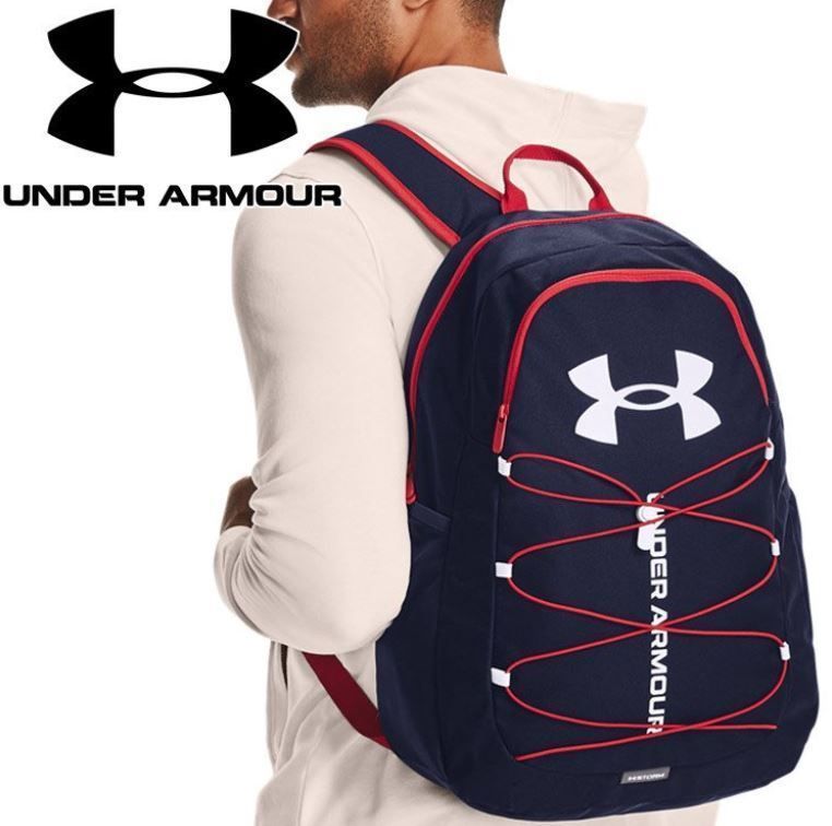 * Under Armor UNDERARMOUR UA new goods water-repellent storage power rucksack backpack Day Pack bag bag navy blue [1364181-411] six *QWER*